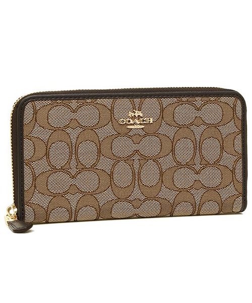 Coach 財布 アウトレット コーチ F アウトライン シグネチャー アコーディオン ジップウォレット 長財布 コーチ Coach D Fashion