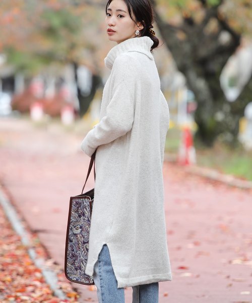 セール60 Off 肌触りやわらか ヤクウールオフタートルニットワンピース ブージュルード Bou Jeloud D Fashion セール60 Off 肌触りやわらか ヤクウールオフタートルニットワンピース ブージュルード Bou Jeloud D Fashion