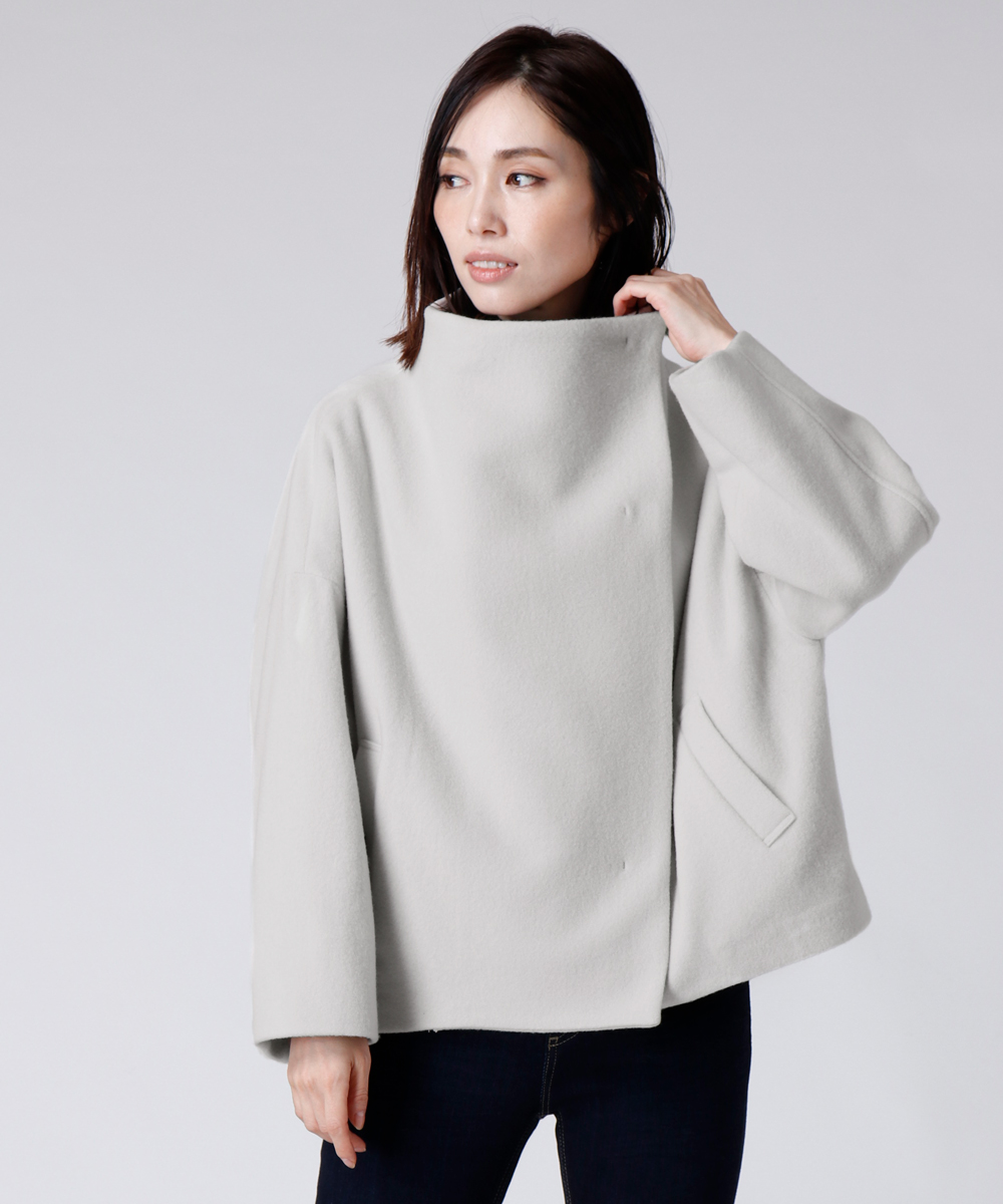soeur7 ボトルネック コクーンコート-