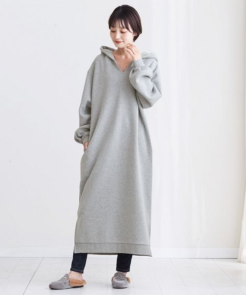 セール 25 Off 裏起毛サイドスリットパーカーワンピ Happy急便 By Verita Jp Happy Exp D Fashion