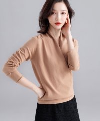 SAISON DE PAPILLON/セゾンドパピヨン SAISON DE PAPILLON 授乳もオフィスも両立カシュクールネックニットトップス/502822567