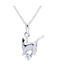 Sears/シアーズ Sears シアーズ ネックレス レディース 猫 ネコ ねこ 誕生石ネックレス シルバー sー171/502823478