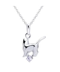 Sears/シアーズ Sears シアーズ ネックレス レディース 猫 ネコ ねこ 誕生石ネックレス シルバー sー171/502823478
