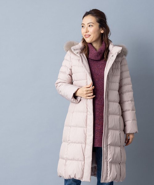 セール 特別提供品 フォックスファー付きロングダウンコート レリアン Leilian D Fashion セール 特別提供品 フォックスファー付きロングダウンコート レリアン Leilian D Fashion