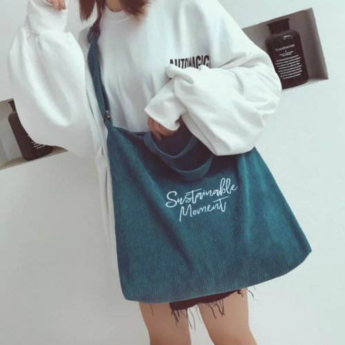 セール レディース コーデュロイ バッグ トートバッグ レディース ショルダーバッグかわいい おしゃれ 通学 おすすめ 大人気 人気 トートバック 旅行 ベストストア Beststore D Fashion