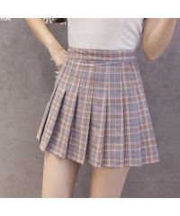 Beststore/ベストストア Beststore レディースファッション通販プリーツミニスカートパンツ付き女子 高校生 定番ショット丈フレアスカート 体型カバー Aライン チェ/502844586