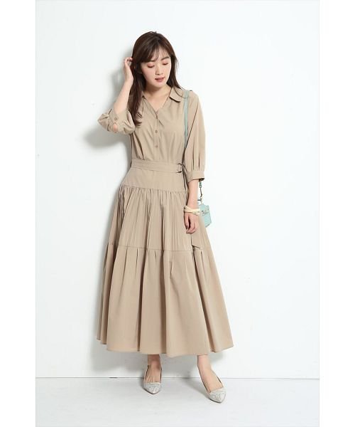 セール Very3月号掲載 ティアードプリーツシャツワンピース マイストラーダ Mystrada D Fashion セール Very3月号掲載 ティアードプリーツシャツワンピース マイストラーダ Mystrada D Fashion