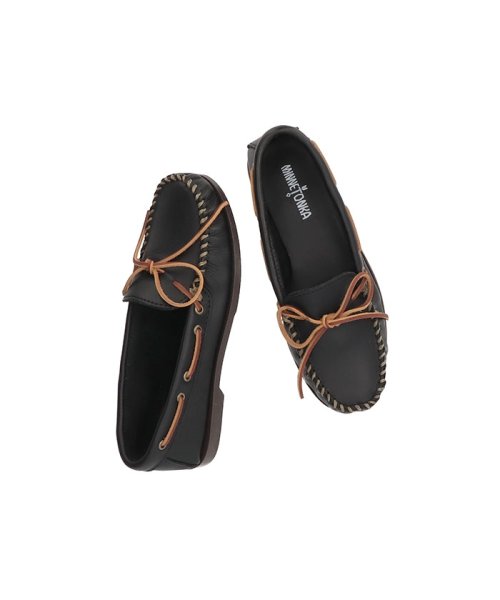 Camp Moc Black ミネトンカ メンズ Minnetonka D Fashion