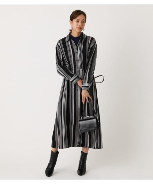 セール Stripe Blousing Shirt Onepiece アズールバイマウジー Azul By Moussy D Fashion セール Stripe Blousing Shirt Onepiece アズールバイマウジー Azul By Moussy D Fashion