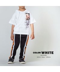 1111clothing/【コラージュ柄ドルマンTパーカー】<br>男女兼用 ペアルック パーカー カップル お揃い 韓国 ファッション 半袖 tパーカー トップス メンズ レディース /502822168