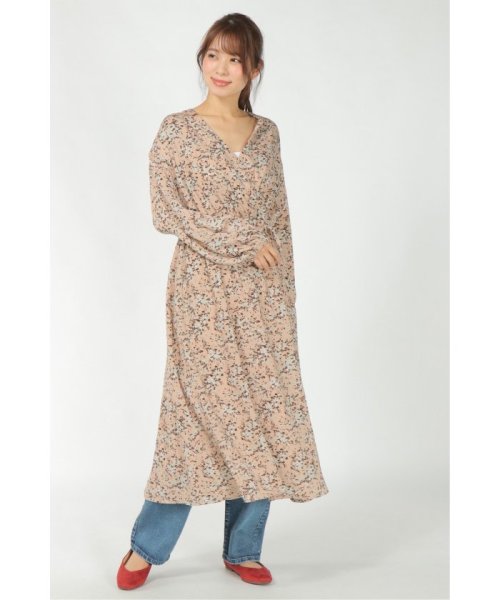 花柄カシュクール風ワンピース イッカ Ikka D Fashion