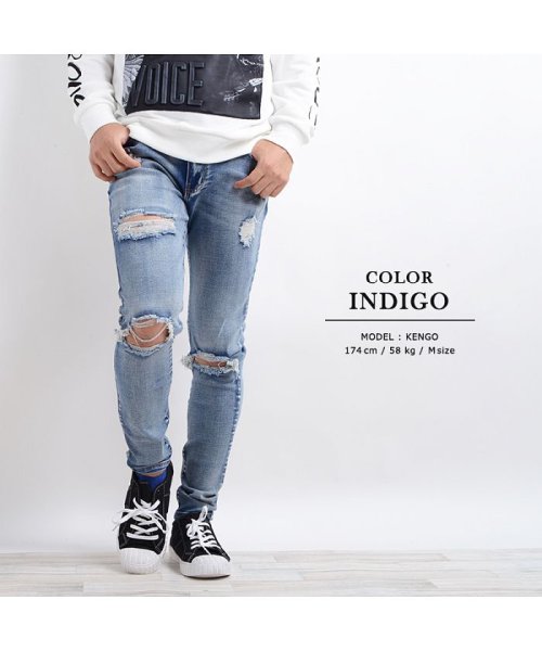 セール10 Off ダメージジーンズ ダメージデニム メンズ レディース 韓国 ファッション ブラック スキニー パンツ スキニーデニム スキニージーンズ ハードダメージ ジーン ワンフォークロージング 1111clothing D Fashion