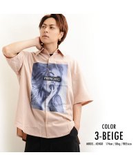 1111clothing/ビッグシャツ 半袖 シャツ オーバーサイズ メンズ レディース 韓国 ファッション ペアルック カップル 秋冬 秋 冬 ストリート系 お揃い 服 大きいサイズ /502874074