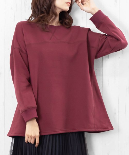 レディース トップス 裏起毛 プルオーバー スウェット 冬コーデ ミリアンデニ Mili An Deni D Fashion レディース トップス 裏起毛 プルオーバー スウェット 冬コーデ ミリアンデニ Mili An Deni D Fashion