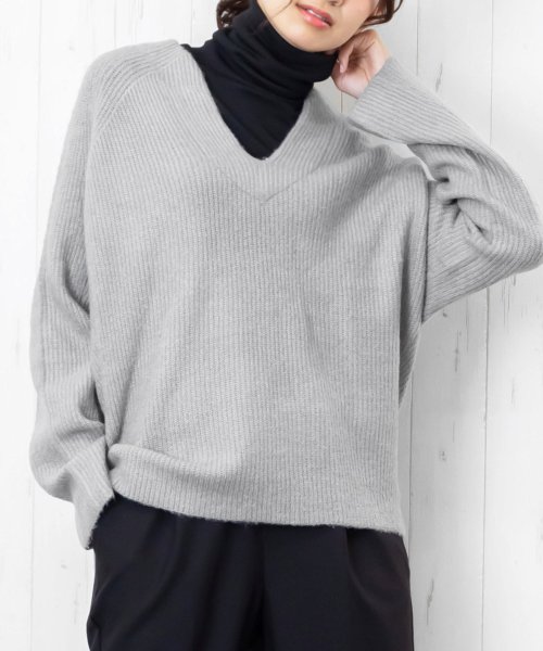 レディース トップス Vネック ラグランスリーブ ニット プルオーバー 冬コーデ ミリアンデニ Mili An Deni D Fashion レディース トップス Vネック ラグランスリーブ ニット プルオーバー 冬コーデ ミリアンデニ Mili An Deni D Fashion