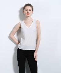 aimoha/アイモハ aimoha Ladiesリネン混素材ベーシックV型タンクトップ/502885816