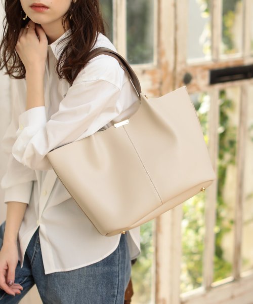 追加 Magaseek Dfashion別注 インポーチ付2wayトートバッグ ナノ ユニバース Nano Universe D Fashion