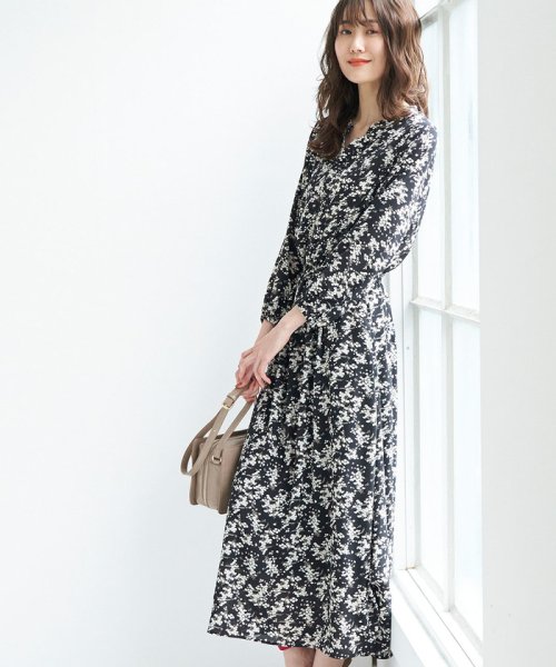 Web限定 花柄キーネックワンピース ロペピクニック Rope Picnic D Fashion