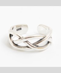 1111clothing/ワンフォークロージング 1111clothing シルバー925 リング シルバーリング 指輪 幅広 カーブ ライン ウエーブ 巻き 百合 ゆり 刻印 ロゴ シ/502874051