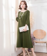DRESS+/ドレスプラス DRESS+ フレアロング丈結婚式ワンピース/502882303
