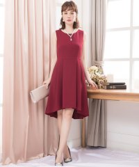 DRESS+/ドレスプラス DRESS+ レーススカート付きアーチイレヘム3WAYノースリーブワンピース/502882409