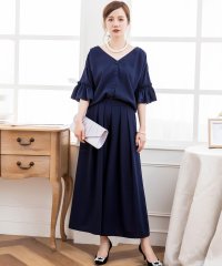 DRESS+/2WAY仕様ブラウス&ワイドパンツセットアップドレス・結婚式ワンピース/502882486