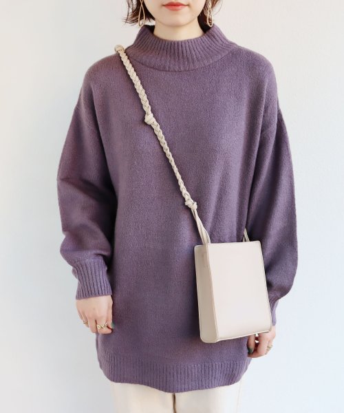 セール ハイネックバルーン袖ニットチュニック トップス アンドミー And Me D Fashion セール ハイネックバルーン袖ニットチュニック トップス アンドミー And Me D Fashion