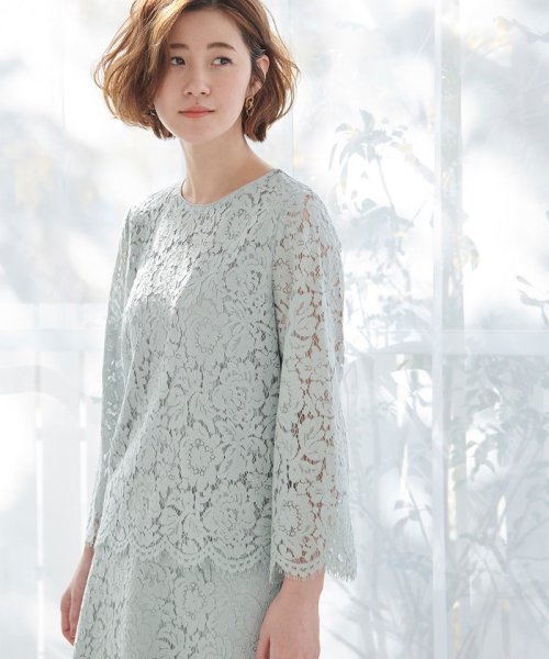 セール セットアップ対応 スカラップレースブラウス ロペピクニック Rope Picnic D Fashion