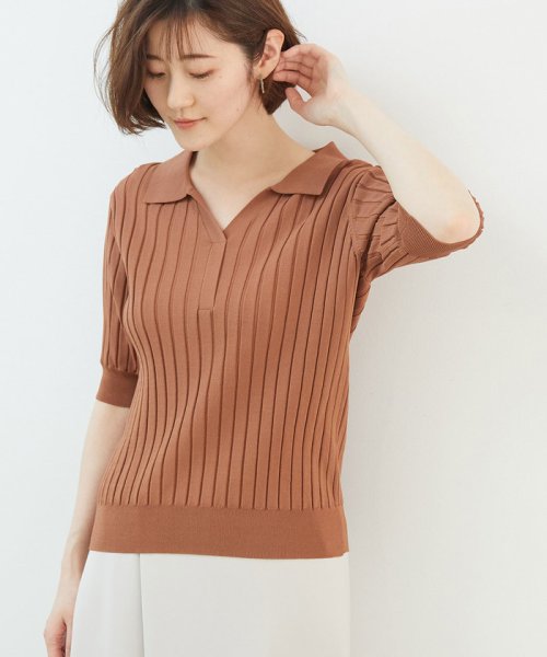 セール スキッパーニットポロシャツ ロペピクニック Rope Picnic D Fashion セール スキッパーニットポロシャツ ロペピクニック Rope Picnic D Fashion