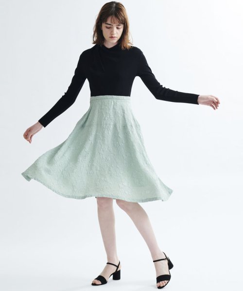 セール 60 Off ジャカードスカートコンビワンピース ランバンオンブルー Lanvin En Bleu D Fashion