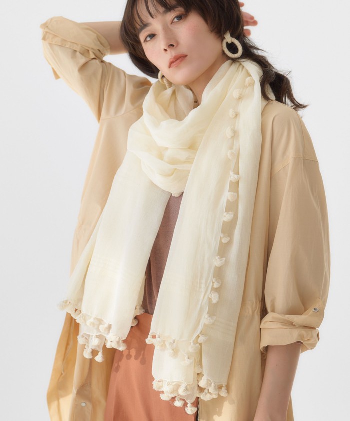 セール 50%OFF】CFC コットンタッセル ストール(502884725 セール 50%OFF】CFC コットンタッセル ストール(502884725