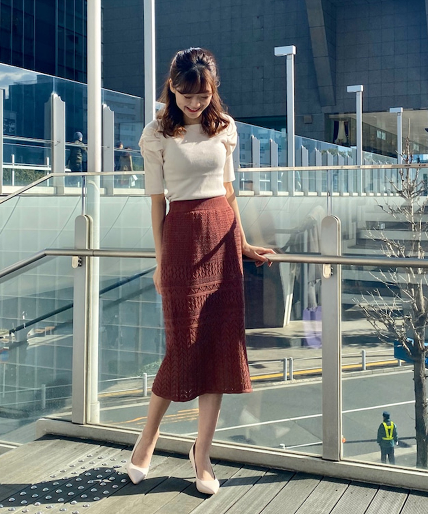 セール 80%OFF】透かし柄ニットロングタイトスカート(502933999