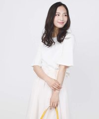aimoha/アイモハ aimoha コットンフレアスリーブカットソーtシャツ コットン カットソー フレア袖 フレアスリーブ トップス クルーネック 袖コンシャス 春夏春ト/502937367