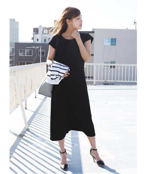 コットンマキシtシャツワンピース Tシャツワンピース 半袖 ワンピース 綿 コットン カットソー Tシャツワンピ ロングワンピースレディース マキシ丈 ロング Aimoha アイモハ Aimoha D Fashion
