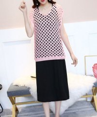 shoppinggo/ショッピングゴー shoppinggo Tシャツレディース 透かし彫り カットソー 大きいサイズ 透け感 メッシュ ニット カジュアル/502938986