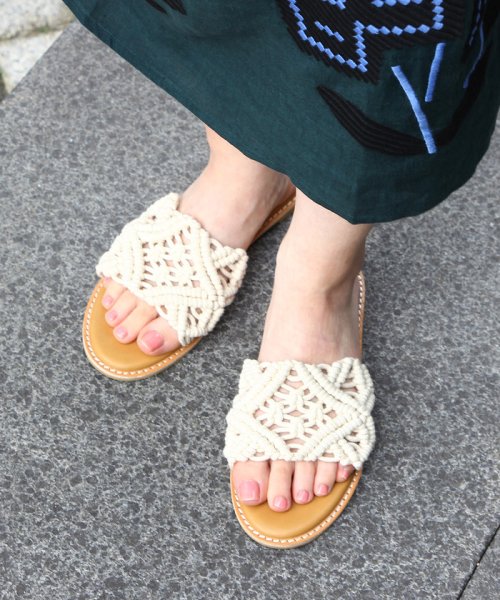 セール 一部店舗限定 マクラメサンダル アダム エ ロペ Adam Et Rope D Fashion セール 一部店舗限定 マクラメサンダル アダム エ ロペ Adam Et Rope D Fashion