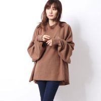 STYLEBLOCK/CVC裏起毛オーバーサイズビッグシルエットサイドスリットハイネックプルオーバースウェット/502929859