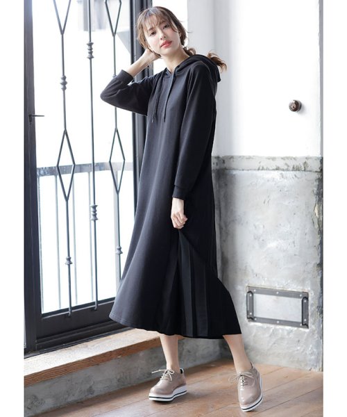 セール 50 Off 裏毛backプリーツパーカーワンピース イング Ingni D Fashion セール 50 Off 裏毛backプリーツパーカーワンピース イング Ingni D Fashion