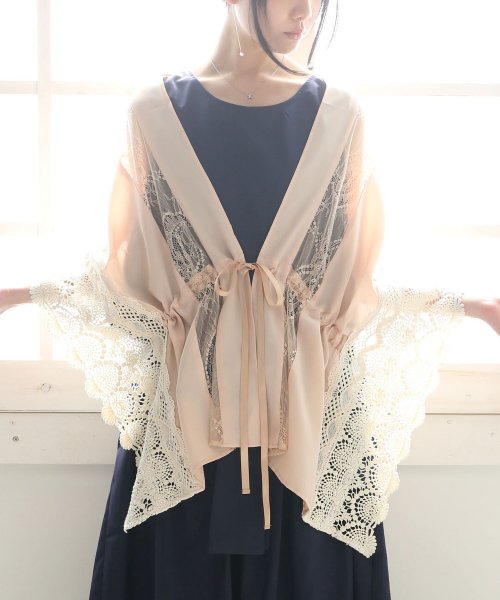 Somariボレロ風レースストール オシャレウォーカー Osharewalker D Fashion Somariボレロ風レースストール オシャレウォーカー Osharewalker D Fashion