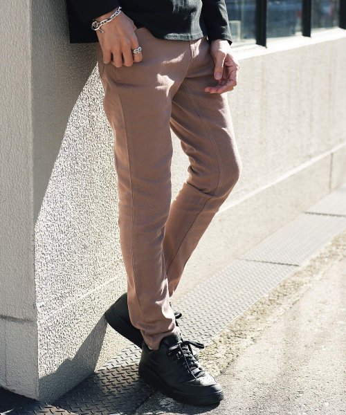 スリムフィットチノパン チノパン メンズ カラーパンツ スリム パンツ スキニー テーパード ストレッチ ジギーズショップ Jiggys Shop D Fashion