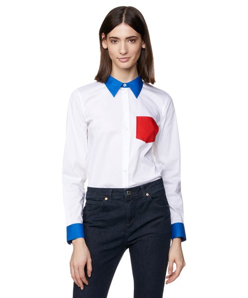 セール ストレッチボディシェイプシャツ ブラウス ベネトン レディース Benetton Women D Fashion セール ストレッチボディシェイプシャツ ブラウス ベネトン レディース Benetton Women D Fashion