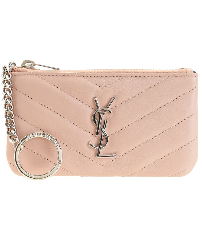 YSL ベージュキルティング コインケース SAINT LAURENT サンローラン コインケース キルティング（国内発