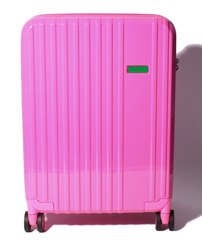 （BENETTON (women)/ベネトン レディース）ベネトンカラフルキャリーバッグ・スーツケースS（機内持込可／容量約35L）/レディース ピンク