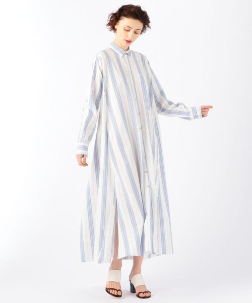 セール Forte Forte コットンシルク ストライプロングワンピース Tomorrowland Buying Wear Tomorrowland Buying Wear D Fashion