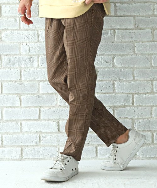 セール15 Off トラウザーパンツ トラウザーパンツ メンズ チェックパンツ アンクル丈 ラグスタイル Luxstyle D Fashion セール15 Off トラウザーパンツ トラウザーパンツ メンズ チェックパンツ アンクル丈 ラグスタイル Luxstyle D Fashion