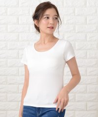 Lace Ladies/カップ付き半袖Tシャツ トップスインナー/502942043