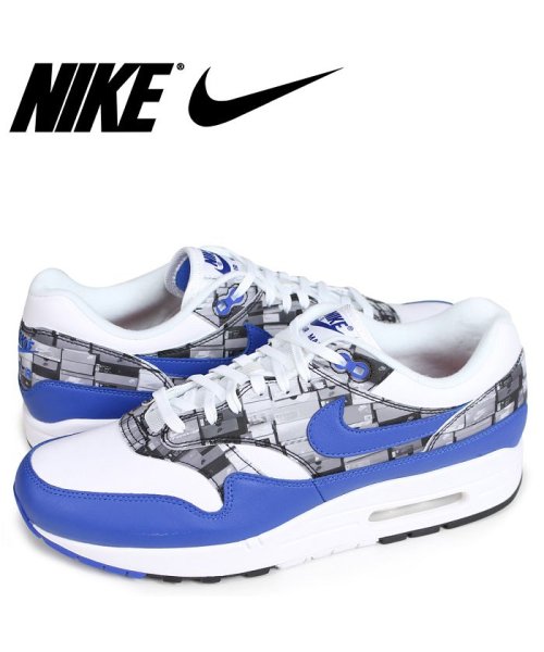 セール】NIKE AIR MAX 1 PRNT WE LOVE NIKE ナイキ エアマックス1 スニーカー メンズ AQ0927－100  ブルー(503003883) | ナイキ(NIKE) - d fashion