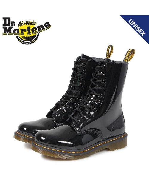 セール ドクターマーチン Dr Martens 10ホール 1490 W ブーツ メンズ レディース Patent Lamper 10eye Boot ブラック 黒 R ドクターマーチン Dr Martens D Fashion