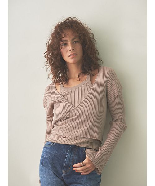 完売♡etre tokyo アンサンブルカシュクールニット etre tokyo アンサンブルカシュクールニット