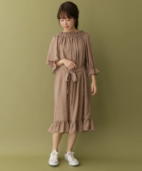 セール Items ドット柄ギャザーワンピース アーバンリサーチ アウトレット Urban Research Outlet D Fashion